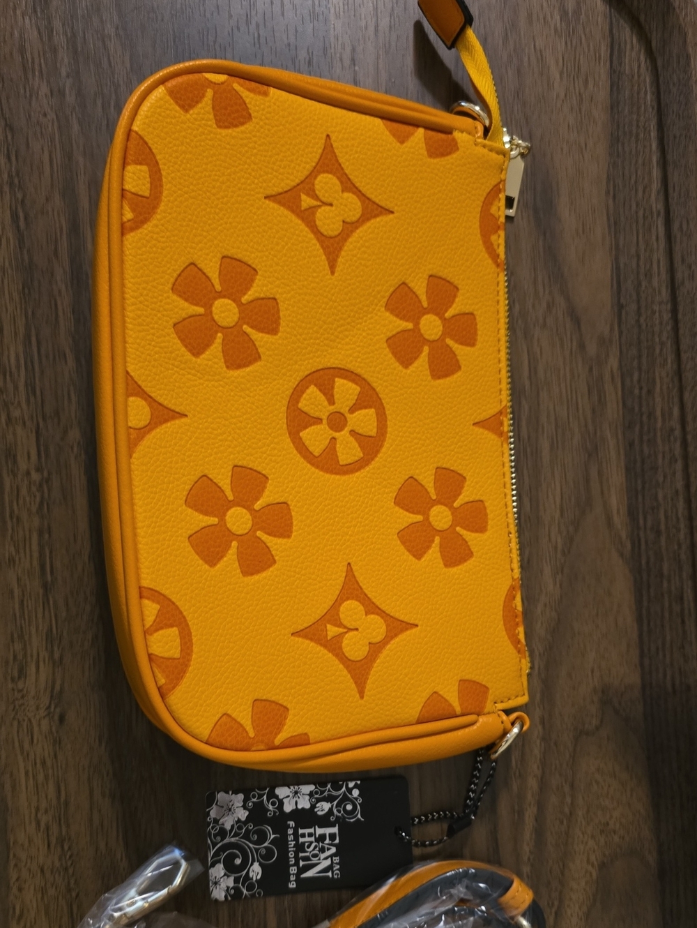 Boutique- Yellow Women's Wristlet Pouch -Unbranded